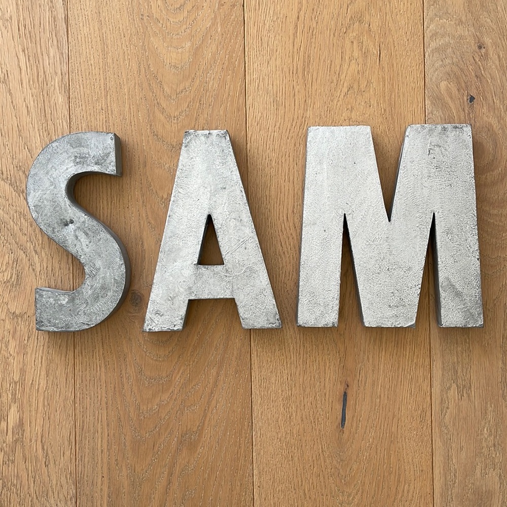 Anthropologie letters S, A, M